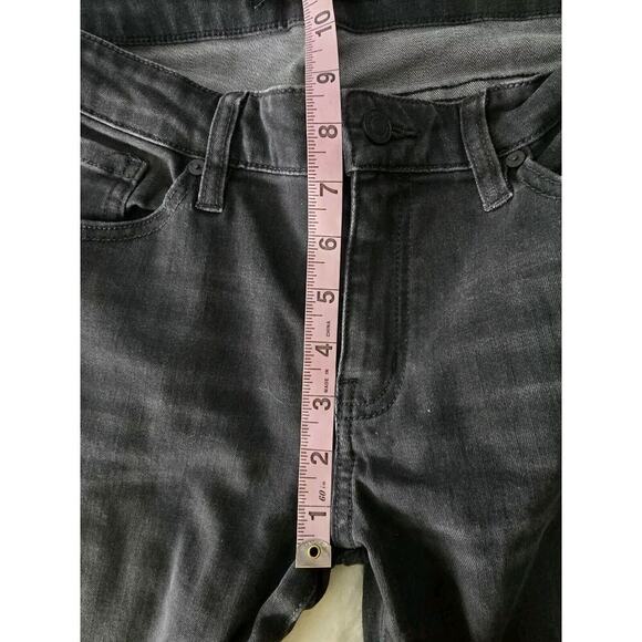 Kancan Wynne Moto Distressed Denim Stretch Black Jeans Size 11/29 Biker - Picture 5 of 13